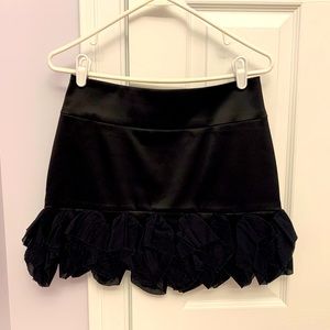 🖤Express Black Satin Ruffle Skirt 🖤